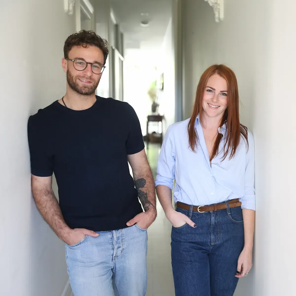 Tammy and Daniel standing together, a warm and grounded portrait of the Soma + Soul practitioners